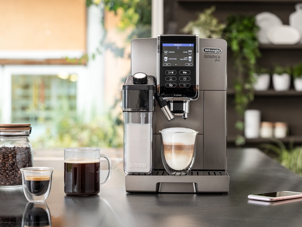 Espressor automat DE LONGHI Dinamica Plus ECAM.370.95.T 1.8l